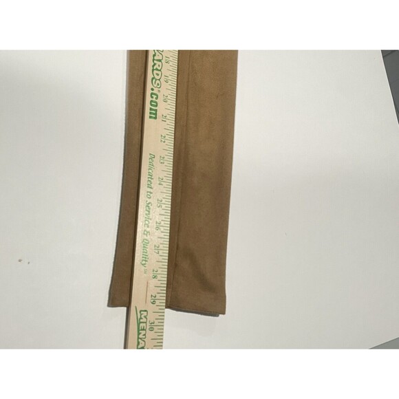 J. Mclaughlin Faux Suede Mid Rise Skinny Leg Pants Brown Size Medium - Picture 14 of 15